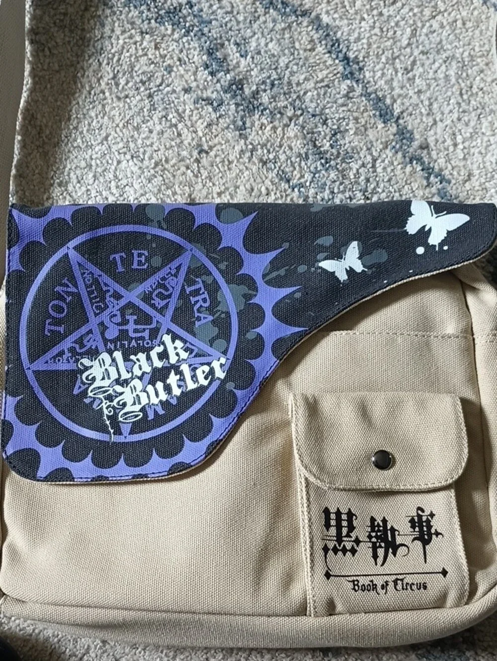Black Butler Messenger Cross Body Bag